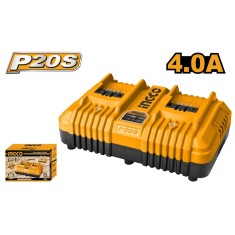 Incarcator dublu 20 v 4 ah p20 s - Ingco FCLI2034E