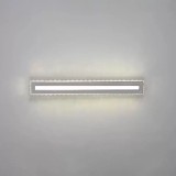 Lustra LED cu cristal PIERCE, 35W, Liniara, lumina Rece/Calda/Neutra, Argintiu