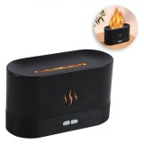 Odorizant Cameră, Model LED, Efect de Flacără, Multicolor, USB, 17x7x10cm, Negru, Oem