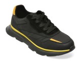 Pantofi sport GRYXX negri, 80210, din materila textil si piele naturala