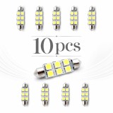 Pachet 10 Leduri auto Sofit 39mm 1.5 W Carguard