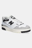 New Balance sneakers din piele 550 culoarea alb, BB550GWB