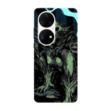 Husa compatibila cu Huawei Nova Y70 model Moon wolf, Silicon, TPU, Viceversa, Transparent, Carcasa