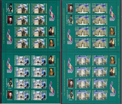 ✅RO 2008 , LP 1813f ,&amp;quot;Iasi-600 ani atestare doc.&amp;quot; - minicoli 8marci+4vign. MNH foto