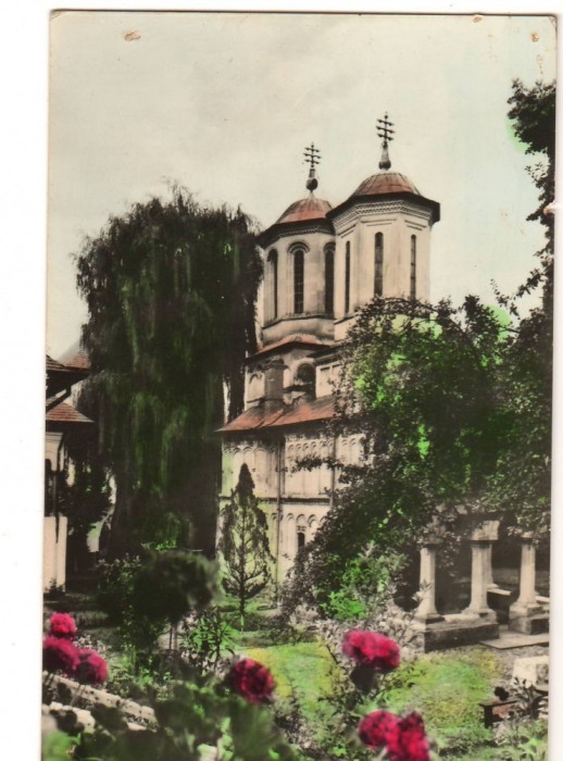 CPIB 17340 CARTE POSTALA - BISERICA MANASTIRII DINTR-UN LEMN