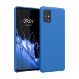 Husa pentru Samsung Galaxy A51, Silicon, Albastru, 51197.189, Carcasa, Kwmobile