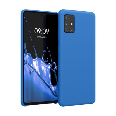Husa pentru Samsung Galaxy A51, Silicon, Albastru, 51197.189 foto