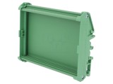 Bază carcasă verde pentru şină DIN 100mm - UL94V-0, DEGSON ELECTRONICS