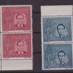 ROMANIA 1940 Lp 142 III Mota si Marin bloc de patru nestampilat MNH