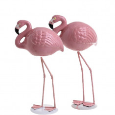 Set 2 decoratiuni de masa Flamingo 27 si 25 cm foto