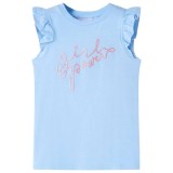 Tricou pentru copii cu m&acirc;neci scurte, albastru deschis, 104