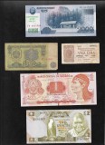 Set 5 bancnote de prin lume adunate (cele din imagini) #298, Europa
