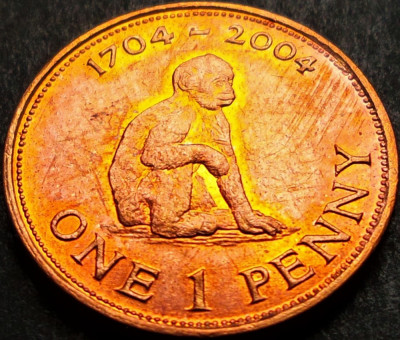 Moneda comemorativa exotica 1 PENNY - GIBRALTAR, anul 2004 * cod 918 foto