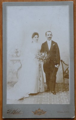 Fotografie mare pe carton gros ; Miri , Galati , inceput de sec. 20 , Foto Hild foto