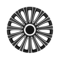 Set capace roti pe 16, LE MANS, negru si argintiu AutoDrive ProParts foto