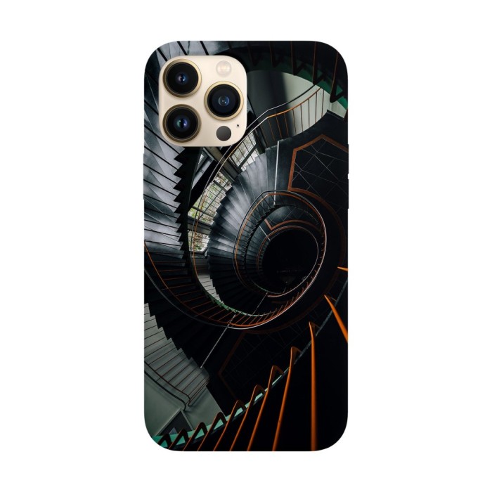 Husa compatibila cu Apple iPhone 14 model Stairways to hell, Silicon, TPU, Viceversa