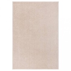 vidaXL Covor cu fire scurte, bej &icirc;nchis, 160x230 cm