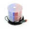 Girofar led 12v-24v, cu magnet si mufa de bricheta, lumina rosie-albastra