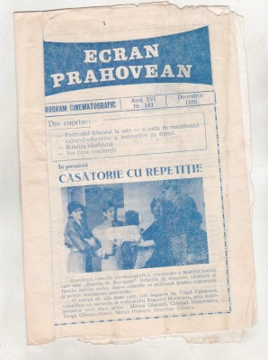 bnk rev Ecran prahovean - decembrie 1985 foto