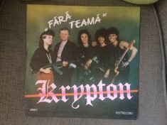 krypton fara teama 1990 disc vinyl lp muzica hard heavy rock ST EDE 03832 VG+