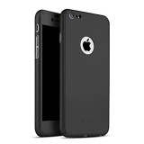 Husa Full Cover 360 iPhone 5/5s + Folie Sticla, Neagra, Protectie Completa: Antishock, Antizgarieturi