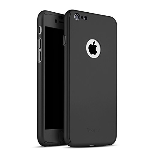 Husa Iphone 5/5s Full Cover 360 + folie sticla, Negru