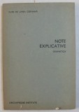 CURS DE LIMBA GERMANA - NOTE EXPLICATIVE GRAMATICA * PREZINTA INSEMNARI CU CREIONUL