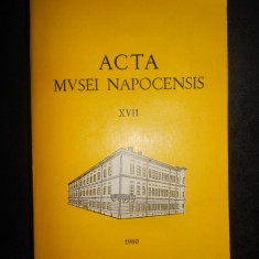 Acta Musei Napocensis volumul 17 (1980)