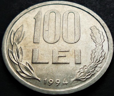 Moneda 100 LEI - ROMANIA, anul 1994 * cod 4954 B foto