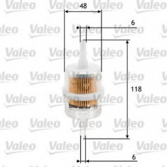 Filtru combustibil RENAULT MASTER I bus (T) (1980 - 1998) VALEO 587005