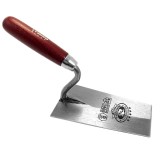 Cumpara ieftin Mistrie inox, Olejnik , trapez, ingusta, 140 mm, maner lemn, rosu