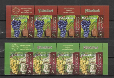ROMANIA 2021-VITICULTURA,ROM-MOLDOVA, STRAIF DIN COALA DE POSTA(1), MNH-LP 2347 foto
