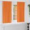 Perdele cu perdele 2 pcs Portocaliu Poliester