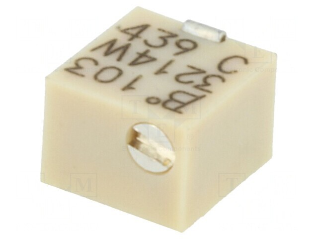 Potentiometru Multitura 10k&Omega; 250mW SMD Vertical