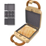 Sandwich maker Cecotec Rock nToast Retro One, 3 in 1, 700W, Sandwich, Gofre, Gogosi