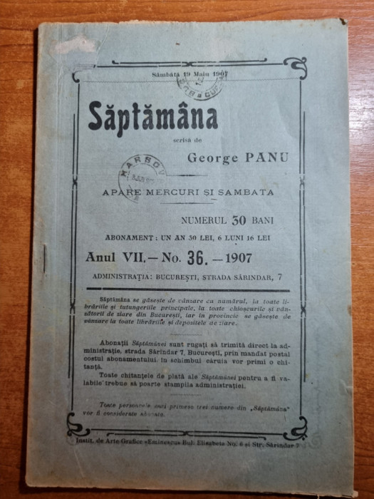 revista saptamana 19 mai 1907-libertatea votului