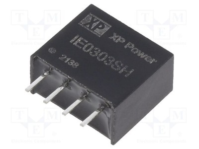 Convertor DC/DC 1W XP POWER, 3.3VDC intrare, 3.3VDC ieșire, 300mA SIP foto