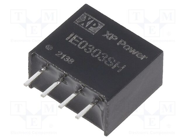 Convertor DC/DC 1W XP POWER, 3.3VDC intrare, 3.3VDC ieșire, 300mA SIP