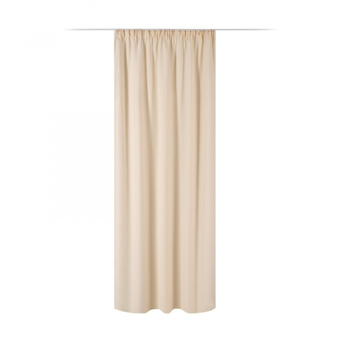 Draperie Elfie Opac cu rejansa Jemidi, 140 x 245 cm, Crem, Poliester, 55333.11