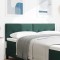 vidaXL Tăblie cap Pe perete cu headboard Verde &icirc;nchis 160 cm Catifea