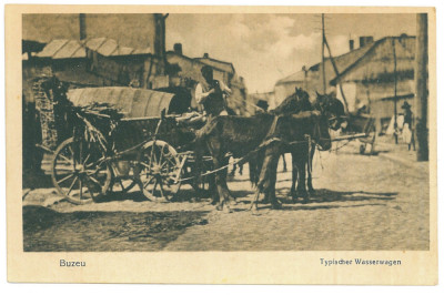 5139 - BUZAU, Market, Romania - old postcard - unused foto