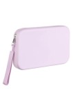 Cumpara ieftin Geantă cosmetică din silicon, liliac, 20x2.5x11.5cm