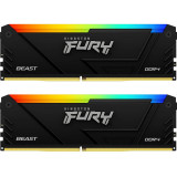 Memorie Kingston FURY Beast RGB 64GB DDR4 3200MHz CL16 Dual Channel Kit