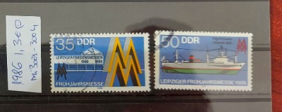 TS21 - Timbre serie DDR 1986 Mi 3003-3004 Maritim foto