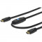 Cablu video ASM HDMI Male - HDMI Male v1.4 Ethernet 10m Negru