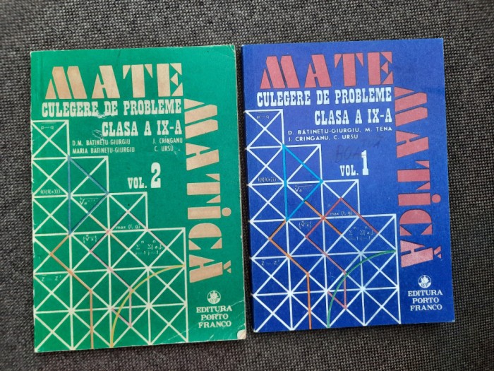 MATEMATICA CULEGERE DE PROBLEME CLASA A IX A D M BATINETU