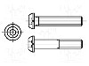 Surub M2, O&amp;#355;el rezistent la acizi A4, lungime 3mm, buton, pas filet {{Pas filet}}, BOSSARD - 1726536