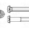 Surub M2, O&amp;#355;el rezistent la acizi A4, lungime 8mm, buton, pas filet {{Pas filet}}, BOSSARD - 1726579