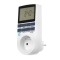 Priza programabila, digitala, 16A, display LCD, tensiune 230V 50 Hz, alb