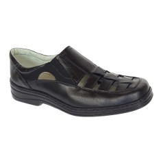 Pantofi de vara barbati - Model decupat din piele naturala Marimea 40, 46